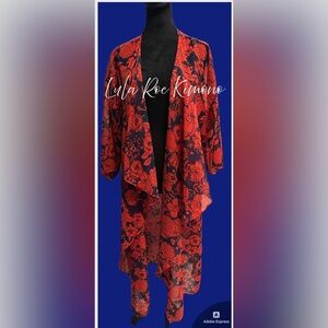 ❤️💙Red & Blue Cascading Kimono by LulaRoe💙❤️